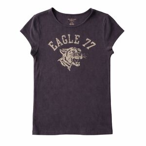 American Eagle Eagle 77 Graphic Tee Ribbed Stretch Top M